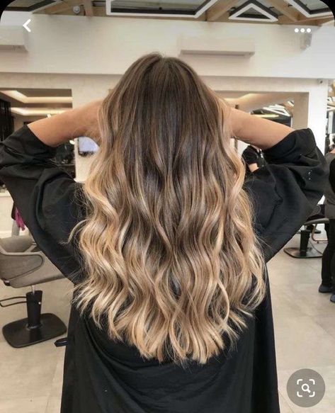 Balyage Long Hair, Blonde Instagram, Baylage Hair, Rambut Brunette, Ombre Hair Blonde, Brown Hair Inspo, Brunette Hair With Highlights, Dirty Blonde Hair, Brunette Balayage Hair