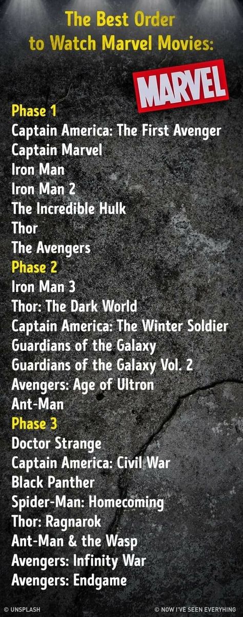 Order To Watch Marvel Movies, Avengers Movies In Order, Marvel Movies List, Marvel Phase 1, All Marvel Movies, Marvel Movies In Order, Best Marvel Movies, Film Marvel, Avengers Movie