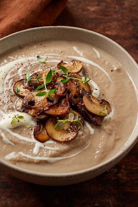 Mushroom Soup With Sherry, Soup Menu, Creamy Soup Recipes, Winter Soup Recipe, Creamy Mushroom Soup, Vegetarian Soup Recipes, Mushroom Soup Recipes, Best Soup Recipes, Vegetarian Soup