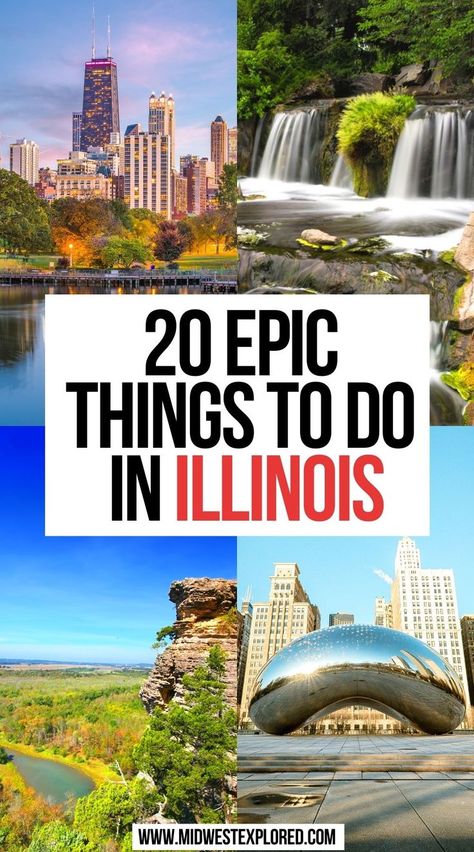 Epic Things To Do In Illinois Things To Do In Illinois, Things To Do In Summer, Galena Illinois, Illinois Travel, Naperville Illinois, Peoria Illinois, Springfield Illinois, Travel Bucket List Usa, Summer Bucket List