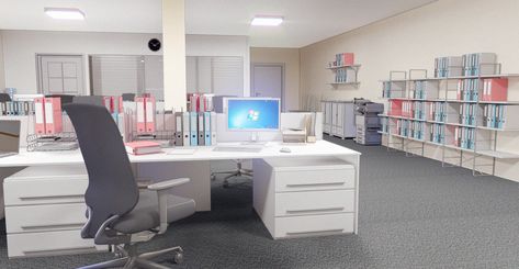 ArtStation - office room, Dmitriy Akimichev Anime Hospital, Office Anime, Episode Interactive Backgrounds, Episode Backgrounds, Office Background, Nurse Office, Scenery Background, Baby Painting, Office Workspace