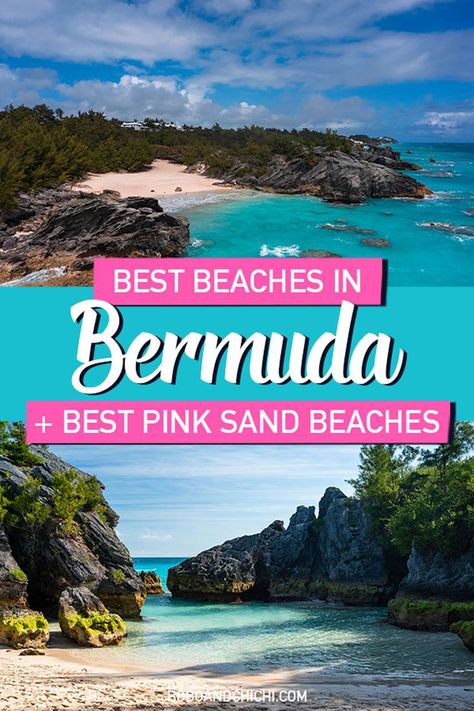 the best beaches in Bermuda travel guide including the beautiful pink sand beaches in Bermuda like Bermuda's Horseshoe Bay Beach Pink Sand Beach Bermuda, Pink Beaches, Bermuda Vacation, Pink Sand Beaches, Bermuda Pink, Bermuda Travel, Bermuda Beaches, Horseshoe Bay, Pink Sand Beach