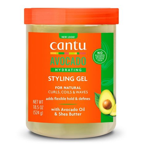 Cantu’s Avocado Styling Gel increases hair’s manageability, provides a soft hold, and defines strands with ease. Our signature, award-winning shea butter formula is infused with avocado oil for ultimate hydration, and this sulfate-free gel contains no harsh chemicals like mineral oil, parabens, silicones, or alcohol. Allow Cantu to restore your authentic beauty with our carefully-curated formula designed for curly, coily, and wavy hair.