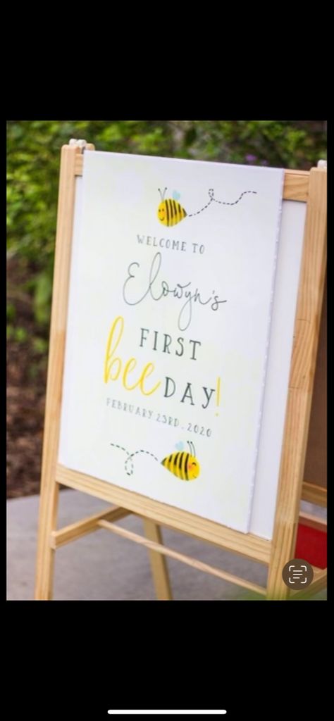 Yellow Theme First Birthday, Bumblebee Themed Birthday Party, Honey Bee One Year Birthday, Yellow Birthday Party Theme, First Beeday Cake, Bee Theme 1st Birthday Party Ideas, Bee Themed First Birthday Party, One Bee Birthday, Bubble Bee First Birthday