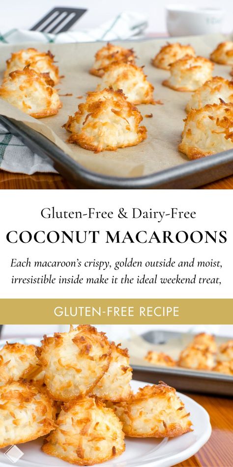 Coconut Macaroons Easy, Macaroons Recipe, Coconut Macaroons Recipe, Cookies Gluten Free, Macaroon Recipes, Coconut Macaroons, Gluten Free Sweets, Gluten Free Treats, Coconut Recipes