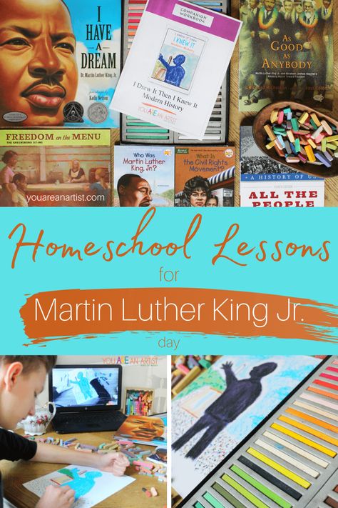 Martin Luther King Jr Unit Study, Martin Luther King Activities, Martin Luther King Jr Activities, History Lessons For Kids, Mlk Jr Day, American History Homeschool, Homeschool Lessons, Martin Luther King Jr Day, Dr Martin Luther King Jr