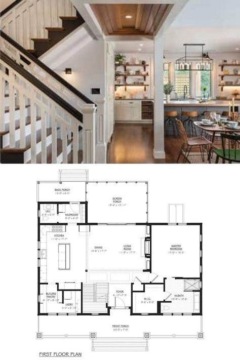 Craftsman Two Story House Plans, Downstairs Master Floor Plans, 4 Bedroom Craftsman House Plans 2 Story, 2200 Sq Ft House Plans 2 Story, 4 Bedroom House Plans Craftsman, 6 Bedroom Floor Plans 2 Story, Rectangle House Layout, Second Floor House Design Interior, Craftsman Style House Plans 2 Story