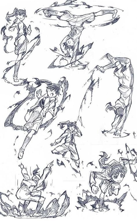 Battle Pose Drawing, Character Gesture, Poses Action, Battle Poses, Dynamic Drawing, Poses Anime, Manga Poses, Action Pose Reference, Poses Drawing