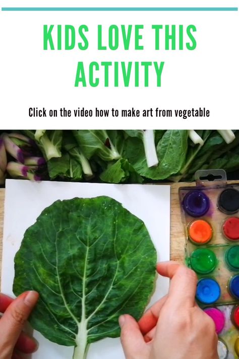 Give your children vegetables and let's them create some arts. See my video how to do it. Vegetable Printing Art For Kids, Vegetable Painting For Kids, Vegetable Painting, Kids Vegetables, Vegetable Prints, Finger Painting, All Kids, Create Art, Easy Kids