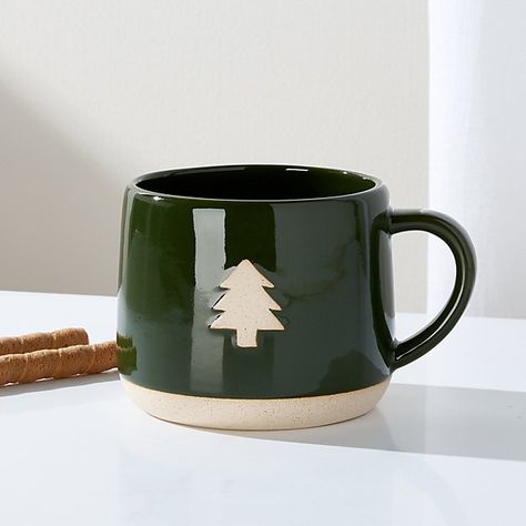 https://www.crateandbarrel.com/christmas-tree-mug/s373973 Mug Noel, Faux Christmas Trees, Tree Mug, Classic Christmas Tree, Christmas Entertaining, Christmas Kitchen Decor, Hot Toddy, Christmas Clay, Faux Tree