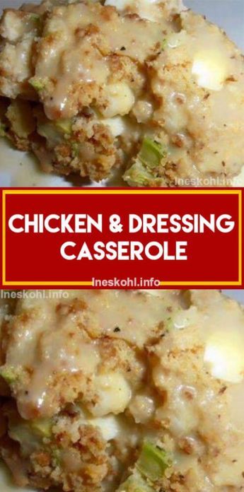 Cornbread Chicken, Chicken And Dressing, Dressing Casserole, Chicken And Dressing Casserole, Chicken Dressing, Casserole Chicken, Jiffy Cornbread, Chicken Dishes Recipes, Chicken Casserole