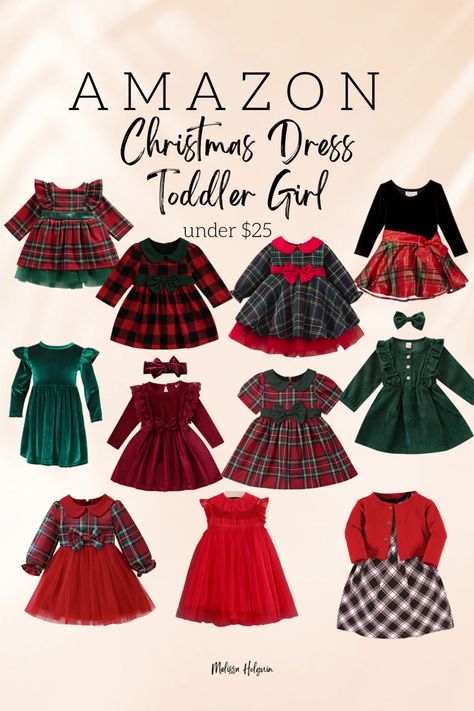 Toddler Christmas Dress Sewing Pattern, Toddler Christmas Dresses, Christmas Dress For Girls Kids, Girls Holiday Dress, Kids Christmas Outfit Ideas, Kids Christmas Photoshoot Outfits, Christmas Dress Baby Girl, Toddler Christmas Outfit Girl, Christmas Outfits For Baby Girl