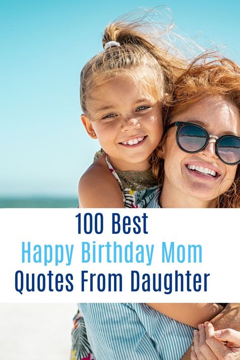 lovely quotes, captions and sayings and wishes to wish mom a happy birthday from her daughter Birthday Wishes For My Daughter Quotes, Birthday Sayings For Mom, Daughters Quotes From Mom, Birthday Insta Captions, Birthday Message For Mother, To My Mom From Daughter, Happy Birthday Mom Quotes, Birthday Sayings, Message For Mother