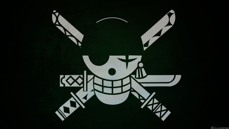 Anime One Piece  Zoro Roronoa Jolly Roger Anime Pirata Fondo de Pantalla One Piece, Wallpapers, Anime, Black