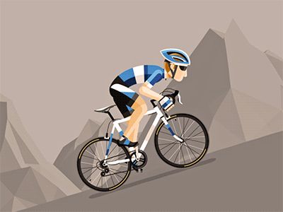 Test for an uphill cycle animation I'm working on. All made in After effects. Mountains in C4D. Cycling Animation, Cycling Uphill, Cycle Animation, Bike Riding Benefits, Cycling Posters, Bike Workout, Bike Illustration, Bicycle Gear, Cycling Quotes