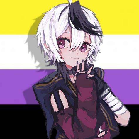 Flower/V Flower (Vocaloid) non-binary pride profile pic icon pfp Edited by @DenkiThePikachu Flower Pfp Aesthetic, V4 Flower Vocaloid, V Flower Vocaloid, Pride Profile Picture, Flower Vocaloid, Flower Pfp, V Flower, Bts Cute, Vocaloid Characters