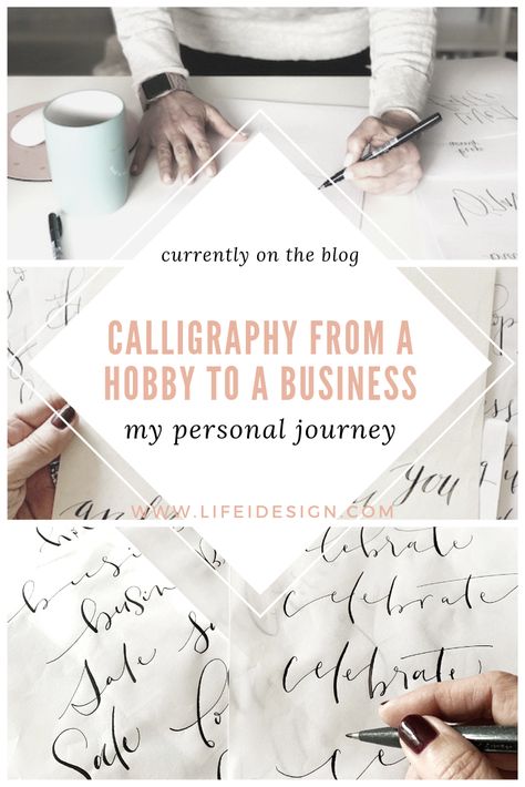 Calligraphy from a hobby to a home business - insight into my personal journey Hand Lettering Printables, Learn Modern Calligraphy, Hand Lettering Inspiration, Learn Calligraphy, Calligraphy Practice, Ipad Lettering, Calligraphy Styles, Brush Calligraphy, Calligraphy Letters