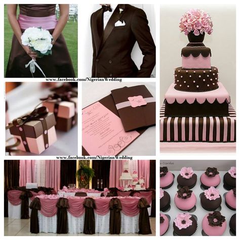 Chocolate brown and pink wedding color scheme. Brown Wedding Decorations, Brown Pink Wedding, Brown And Pink Wedding, Marsala Wedding Color, Pink Wedding Color Scheme, Brown Wedding Themes, Wedding Color Combinations, Pink Wedding Colors, Pink Wedding Decorations