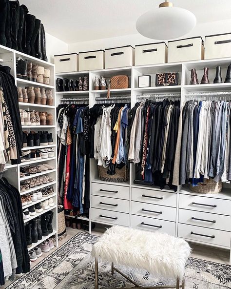 Upper Closet Storage, Upper Closet Organization, Ikea Aurdal Walk In Closet Ideas, Aurdal Closet Hacks, Upper Closet Storage Ideas, Ikea Aurdal Closet Ideas, Aurdal Closet Ikea Hack, Closet Organization Ideas Corner, Ikea Aurdal Closet Hack