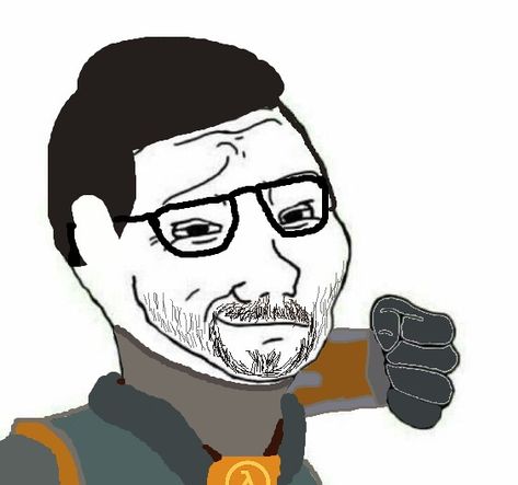 Mr Freeman, Gordon Freeman, Valve Games, Morgan Freeman, Half Life, The Right Man, Team Fortress, Fan Art, Memes