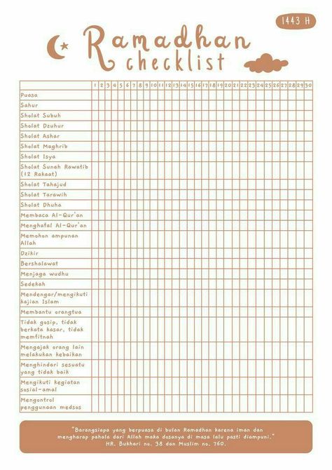 ⭐Ramadhan checklist⭐ #livingwellplanner Sahur Ramadhan Aesthetic, Checklist Ramadan, Ramadhan Checklist, Ramadhan Activities, Ramadan Checklist, Ramadhan Planner, Free Printable Weekly Planner Template, Wallpaper Ayat, Ayat Seribu Dinar