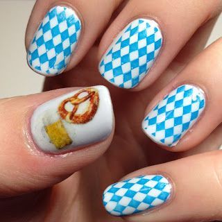 oktoberfest Octoberfest Nails, Oktoberfest Nails, Nagel Design, Work Parties, Oktoberfest Party, Nail Pictures, Gel Art, Nails Blue, Festival Nails