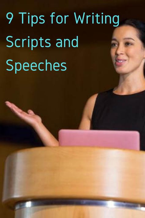 Writing for speech is different from writing for print. Check out these tips for successful live presentations. How To Write A Good Speech, Speech Writing Tips, Tips For Presentations, Speech Script, Speech Writing, Main Verbs, Writing Scripts, Publishing Industry, Famous Speeches