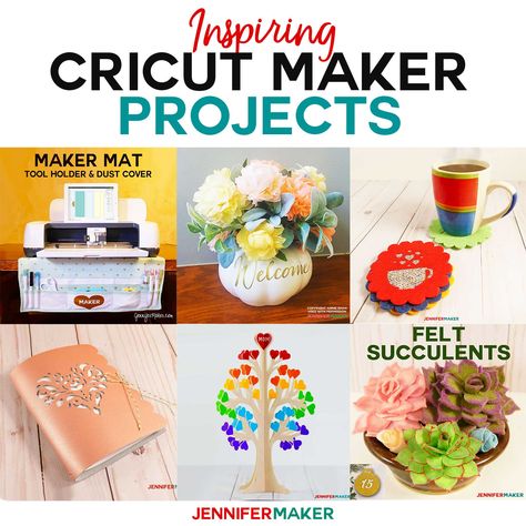 Inspiring Cricut Maker Projects that are easier than you think to make! Cricut Maker Projects, Cricut Maker 3, Jennifer Maker, Valentine Mailbox, Felt Coasters, Teachers Diy, Paper Peonies, Maker Project, How To Make Stickers