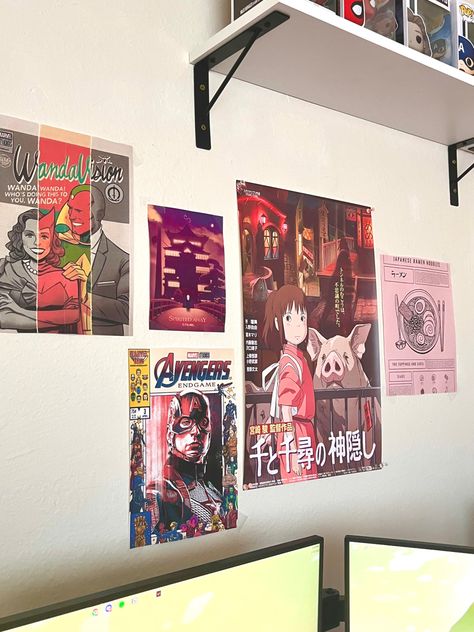 marvel anime pc gaming wall decor Gaming Wall Decor, Anime Pc, Japanese Ramen Noodles, Marvel Anime, Japanese Ramen, Gallery Wall, Gaming, Room Decor, Marvel