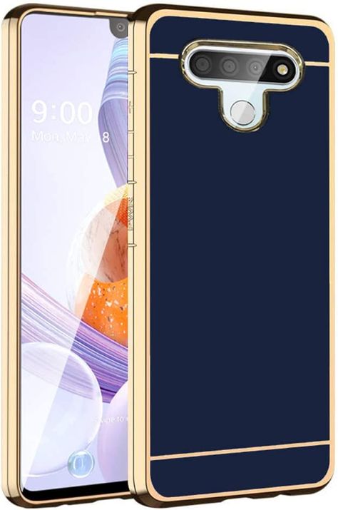 Amazon.com: TABPOW for LG Stylo 6 Case, LG Stylo 6 Phone Case, Electroplate Slim Glossy Finish, Drop Protection, Shiny Luxury Case - Royal Blue Gold : Cell Phones & Accessories Gold Phone Case, Lg Phone Cases, Amazon Buy, Royal Blue And Gold, Phones Accessories, Blue Gold, Cell Phones, Cell Phone Accessories, Royal Blue