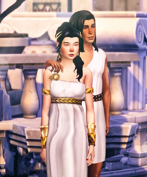 Sims 4 Toga, Medieval Apocalypse, Sims 4 Couple Poses, Sims 4 Decades Challenge, Cc Clothes, Hair Dress, Next Top Model, Dress Hairstyles, Sims 4 Game