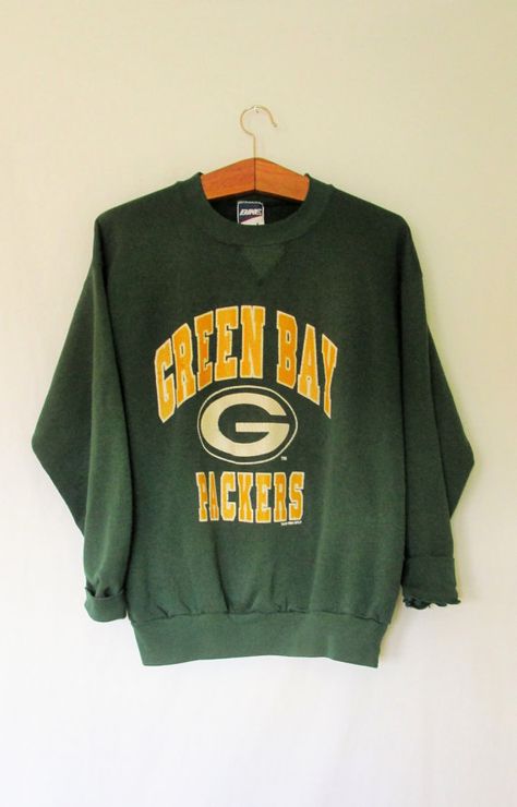 Vintage 1990's Green Bay Packers Sweatshirt by FreshtoDeathVintage Green Bay Packers Sweatshirt, Packers Sweatshirt, Packers Gear, Green Bay Packers Football, Nfl Packers, Champion Sweatshirt, Unisex Clothing, Green Bay Packers, Green Bay