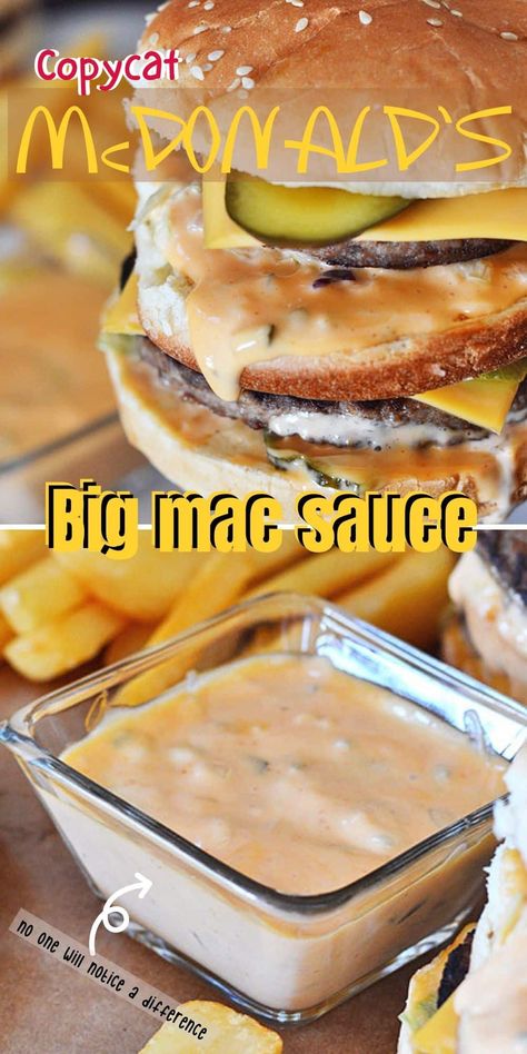 Big mac Sauce CopyCat Recipe. This big mac sauce recipe will take your burgers to the next level. Get your fast food fix at home with this stunning replica of the Big Mac. How To Make Mcdonald’s Big Mac Sauce, Copycat Mac Sauce, Mcdonald’s Hamburger Sauce, Mcdonald’s Mac Sauce, How To Make Mac Sauce, Copycat Big Mac Sauce Mcdonald's, Mcdonald’s Big Mac Sauce Recipe, Mcdonald’s Sauce, Mcdonald’s Big Mac Sauce