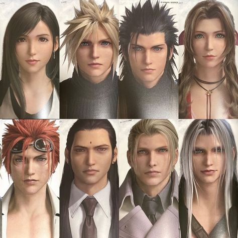 Cloud Zack, Zack Aerith, Sephiroth Cloud, Aerith Ff7, Final Fantasy Aerith, Final Fantasy Funny, Ff7 Remake, Final Fantasy Sephiroth, Zack Fair