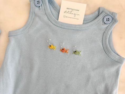 Second @brittinghamstitchingco collaboration is here!!! These items have us swooning and so ready for summer!! Limited sizes and quantities… | Instagram Little Boy Embroidery Ideas, Boy Embroidery Ideas, Boys Embroidery Designs, Embroidery Kids Clothes, Maternity Embroidery, Embroidery Animals, Animals Food, Contemporary Embroidery, Baby Embroidery