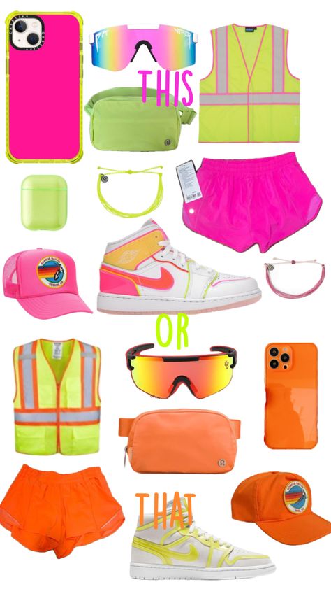 Neon Neon Outfits Aesthetic, Outfits For Teenagers, Neon Collage, Neon Clothes, Middle School Dance, Neon Outfits, School Dance, Outfits Aesthetic, Middle School