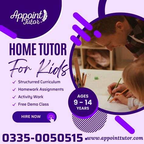 Home Tutor In Rawalpindi & Islamabad Are you seeking personalized academic support for your junior school student? Look no further! We have experienced home tutor specializing in junior classes, offering tailored lessons to suit your child's individual learning needs. With a background in education and a passion for helping young minds thrive, We create engaging and interactive sessions that make learning enjoyable. Whether your child needs assistance with math, English, science, or any othe... Home Tutoring, Math English, Home Tutors, Family Schedule, Academic Success, Personalized Learning, Hiring Now, A Background, Science