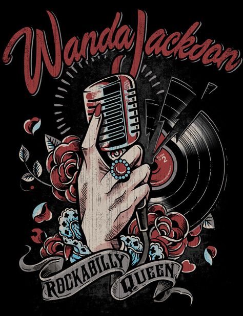 Wanda Jackson - Rockabilly Queen Wanda Jackson, Rockabilly Baby, Rockabilly Music, Rockabilly Art, Rockabilly Pin Up, Rock N’roll, Rock Posters, Psychobilly, Rockabilly Fashion