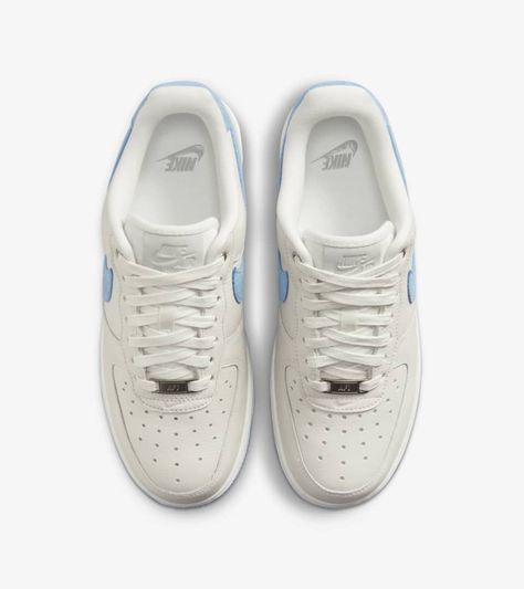 Women's Air Force 1 'University Blue' (DX1193-100) Release Date. Nike SNKRS Zapatillas Air Force, Zapatillas Air, Air Force 1 Pixel, 1 Pixel, White Air Force 1, Nike Snkrs, Latest Sneakers, University Blue, Leather Texture