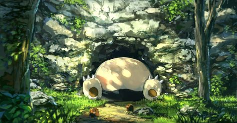 Snorlax Sleeping, Snorlax Art, Pokemon Painting, Pokémon Art, Pokemon Images, Cute Pokemon Wallpaper, Pokemon Teams, Pokemon Drawings, All Pokemon