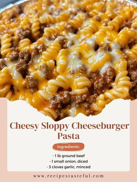 USA RECIPES COMMUNITY | 🧀 Cheesy Sloppy Cheeseburger Pasta | Facebook Cheesy Sloppy Cheeseburger Pasta, Usa Recipes, Cheeseburger Pasta, Pasta Penne, Pasta Ingredients, Recipe Community, Penne Pasta, 2 Cups, Cheeseburger