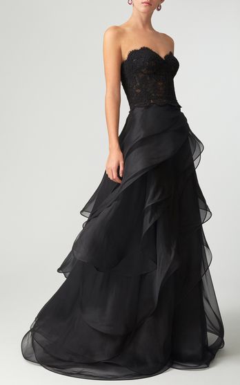 Dress Glamour, Reem Acra, Fashion Gowns, Dream Book, Mob Dresses, Black Outfits, Alexandre Birman, Glam Dresses, Groom Dress