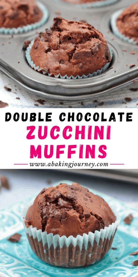 These Double Chocolate Muffins are a great Lunchbox Snack Idea and an easy snack idea for parties. Packed with hidden vegetable, these healthy chocolate muffins for kids are an awesome school snack recipe that adults will love too! Whether you are looking for a healthy snack recipe to eat on the go or a treat you can safely give to your children, these easy zucchini muffins are a super versatile recipe you need to try asap! Easy Zucchini Muffins, Muffins For Kids, Double Chocolate Zucchini Muffins, Healthy Chocolate Muffins, Work Snacks, The Best Keto Recipes, Zucchini Chocolate Chip Muffins, Snacks Kids, Chocolate Zucchini Muffins