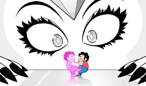 Cartoon Stills, White Diamond Steven, Steven Universe Tattoo, White Diamond Steven Universe, Scene Redraw, Diamond Steven Universe, Universe Artwork, Cristal Gems, Steven Universe Characters