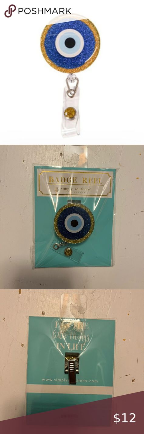  Simply Southern Evil Eye Badge Reel Simply Southern, Badge Reel, Evil Eye, The Social, Fashion Home Decor, Fashion Home, Fashion Trends, Clothes Design, Beauty