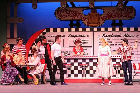 Grease Broadway, Grease Costumes, Grease Movie, Grease Is The Word, Grease Musical, Grease 2, Marco Island Florida, Soda Shop, Bar Scene