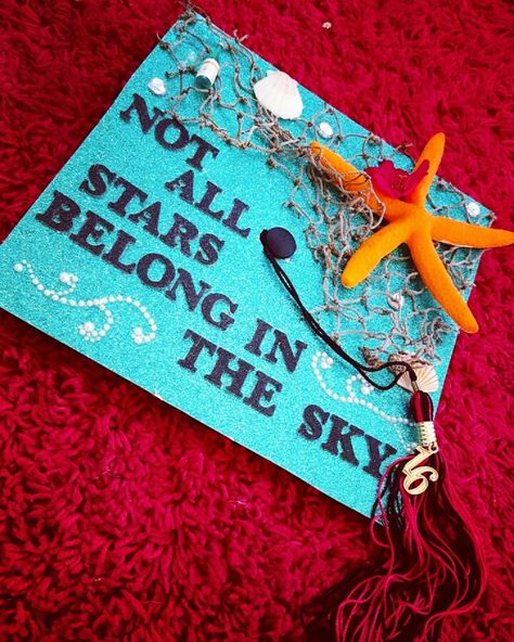 Mermaid Grad Cap Biology Major Graduation Cap, Marine Biology Graduation Pictures, Beach Themed Graduation Cap, Marine Science Graduation Cap, Zoology Graduation Cap, Marine Biology Graduation Cap, Ocean Grad Cap, Ocean Themed Graduation Caps, Ocean Graduation Cap