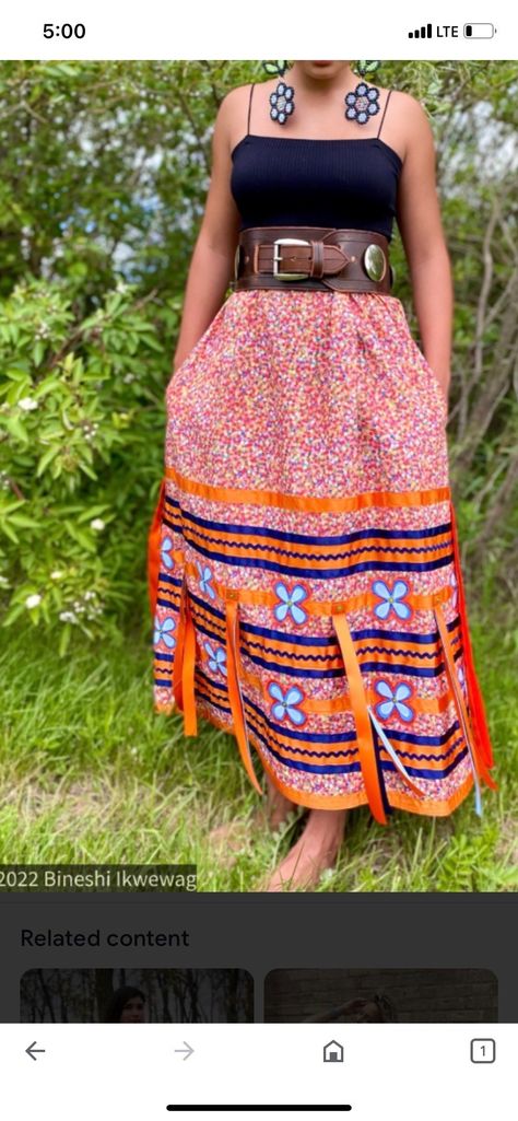 Ribbon skirts native american