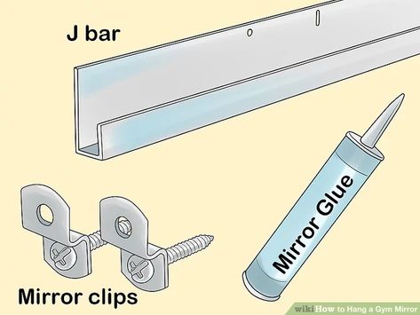 How To Mount Mirror On Wall, Lights For Home Gym, How To Hang A Large Mirror, Mirror Wall Home Gym, Mirror Mounting Ideas, How To Hang A Frameless Mirror, Garage Gym Mirrors, How To Hang Mirror On Wall, Frameless Mirror Ideas Diy