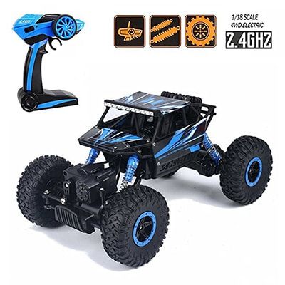 High Speed Racing Cars Rock Crawler Truck Blue Monster Truck Kids, Rc Rock Crawler, Rc Monster Truck, Rc Tank, Rock Crawling, Toy Cars For Kids, Rc Autos, Rock Crawler, Rc Trucks